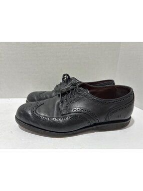 Allen Edmonds Road Warrior Men’s 9 Black Wing Tip Brogue Derby Dress Shoes